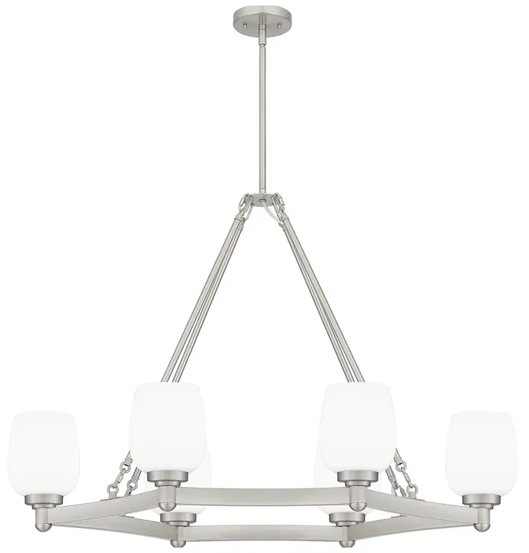 Penning 6-Light Brushed Nickel Island Light