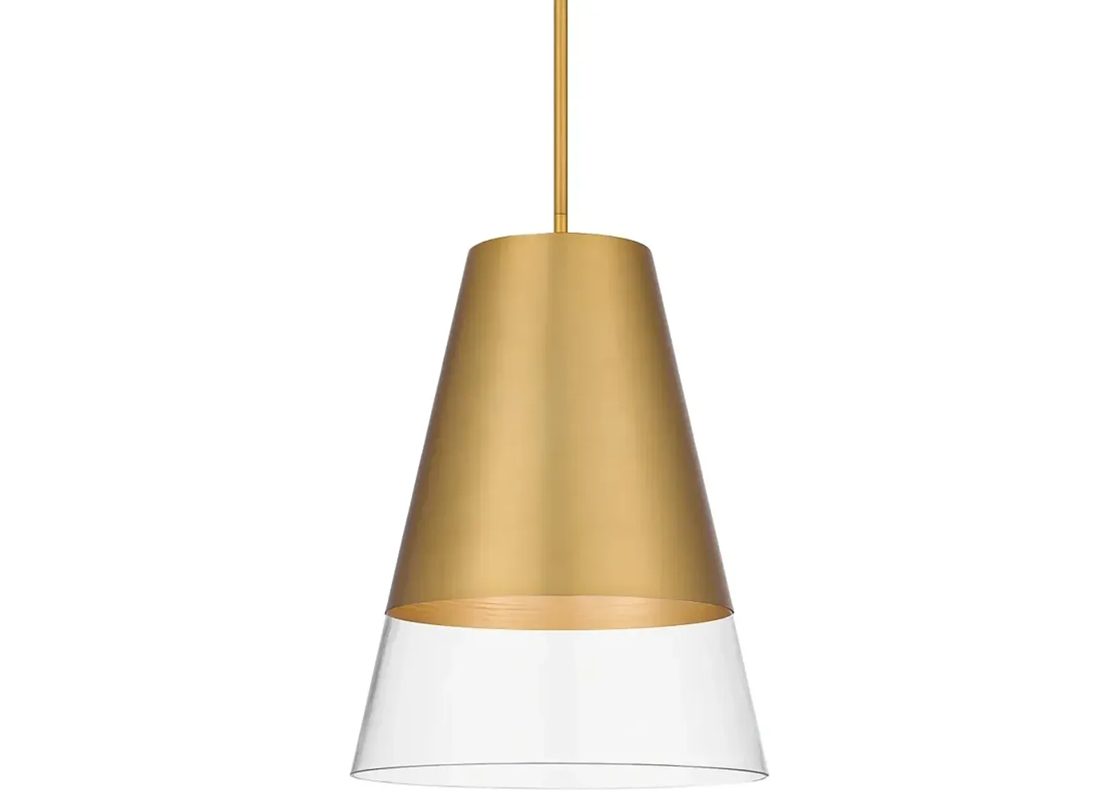 Peregrine 1-Light Brushed Gold Mini Pendant