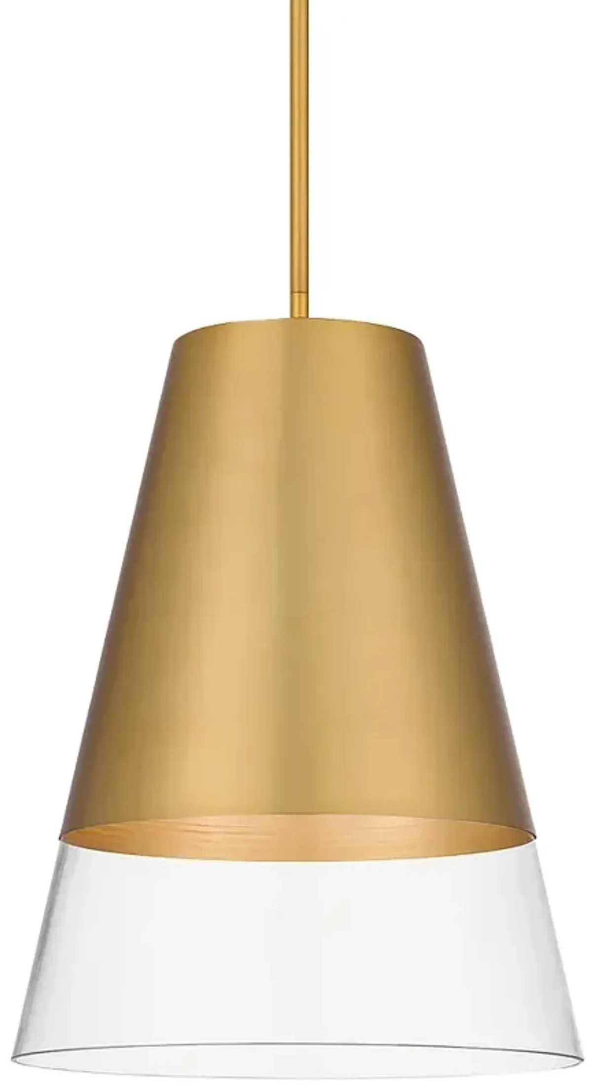 Peregrine 1-Light Brushed Gold Mini Pendant