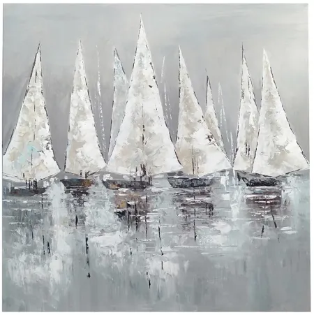 Crestview Collection Pacific Sails Canvas Art