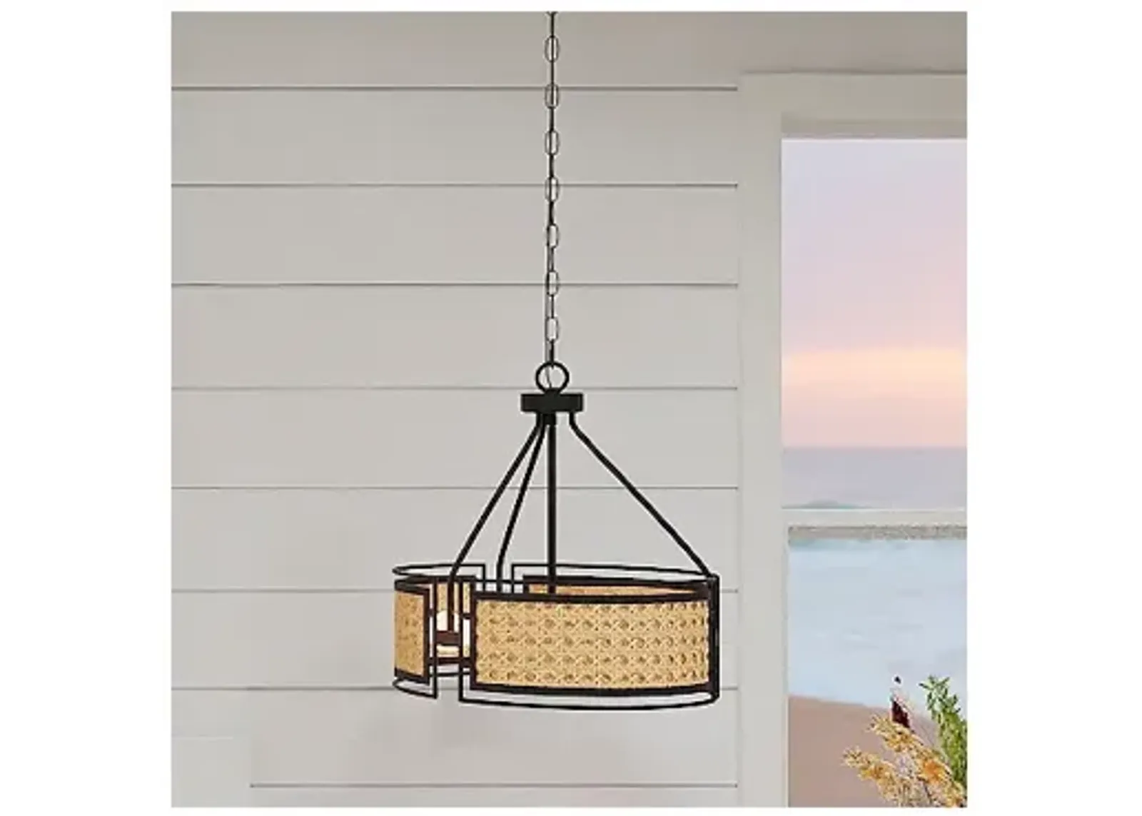 Peregrine 3-Light Matte Black Pendant