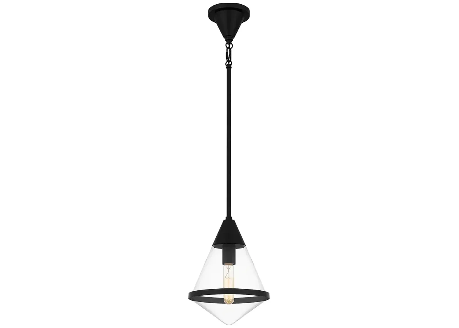 Hidalgo 1-Light Matte Black Mini Pendant