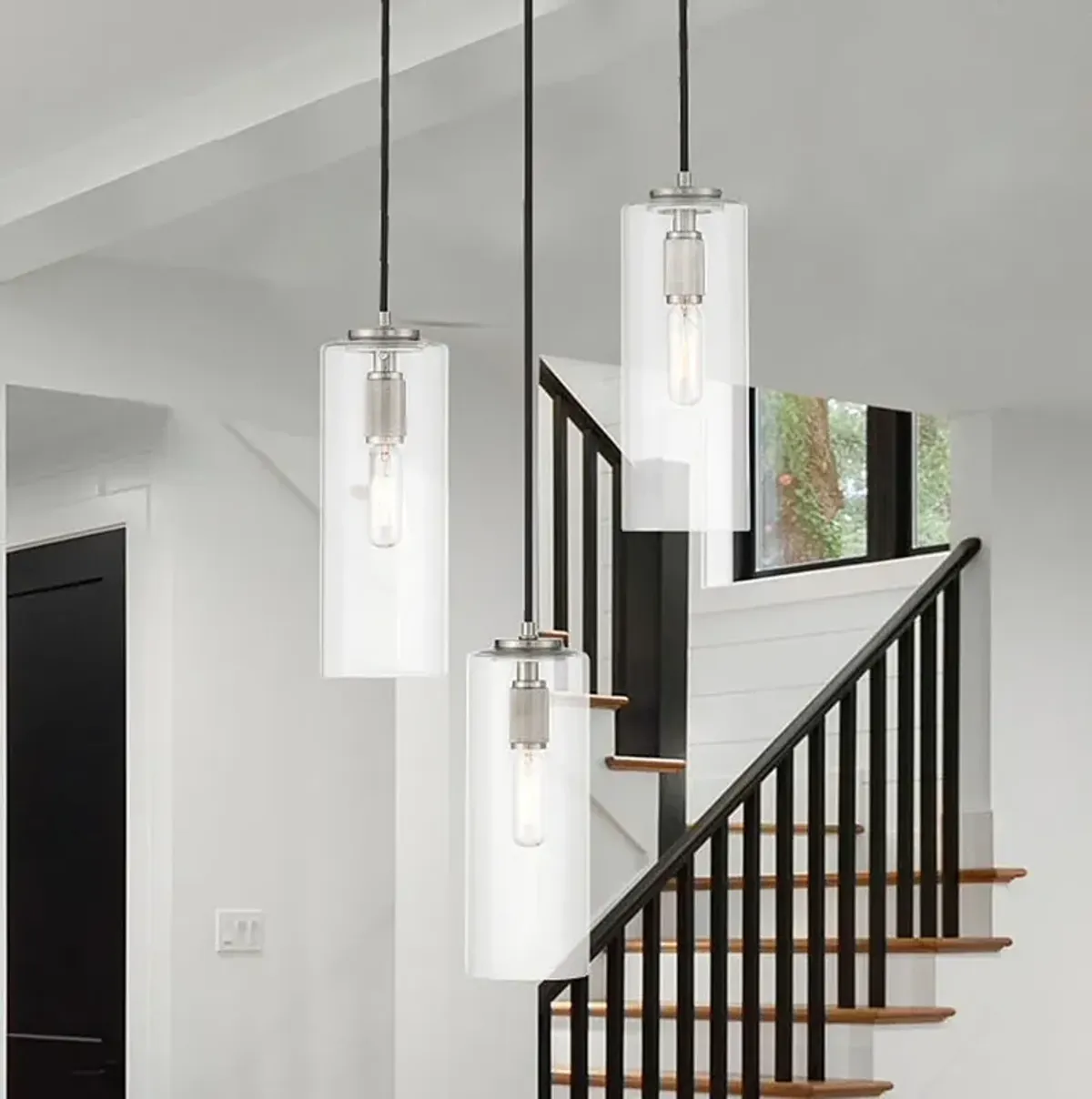 Pullman Junction 12 1/4"W Brushed Nickel Multi-Light Pendant
