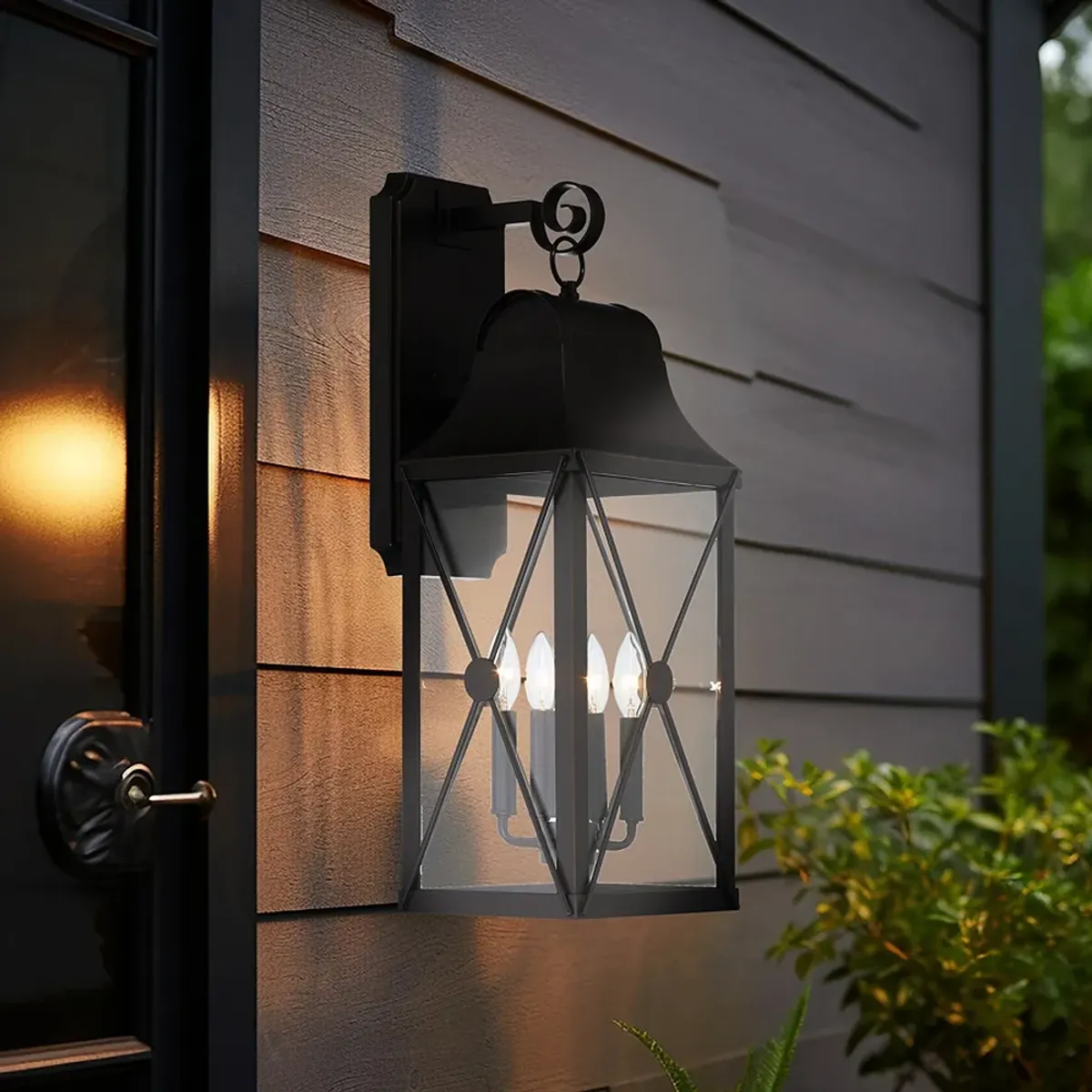 The Great Outdoors De Luz 4-Light Oil Rubbed Bronze Outdoor Wall Mount