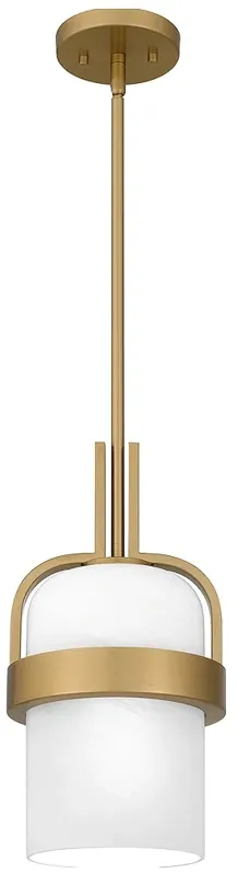 Duval 1-Light Aged Brass Mini Pendant