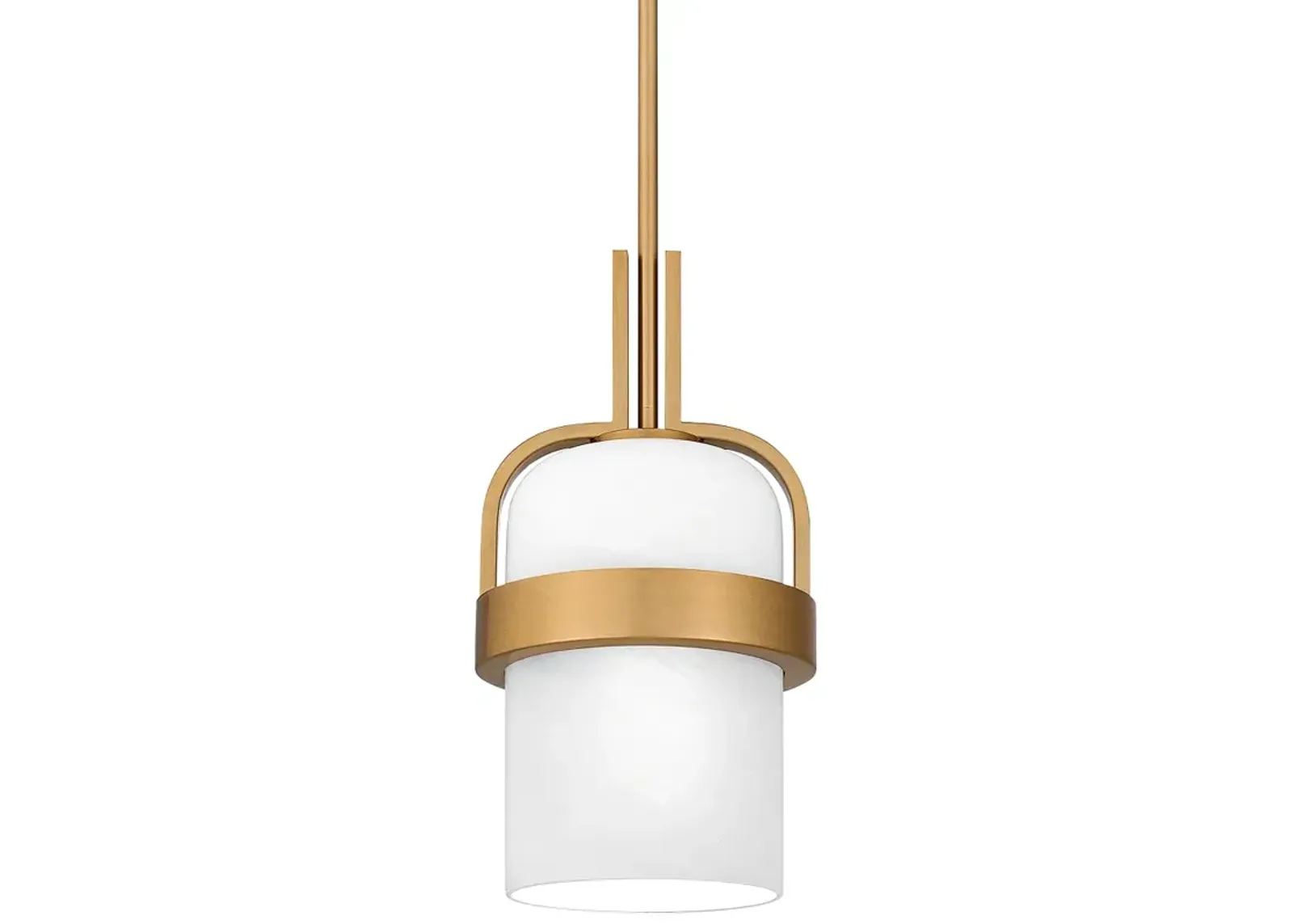 Duval 1-Light Aged Brass Mini Pendant