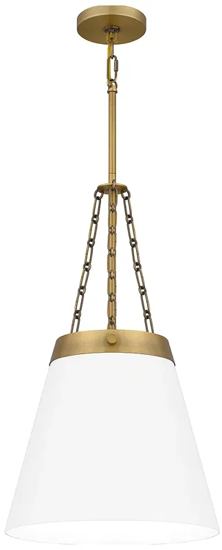 Alwyn 1-Light Aged Brass Mini Pendant