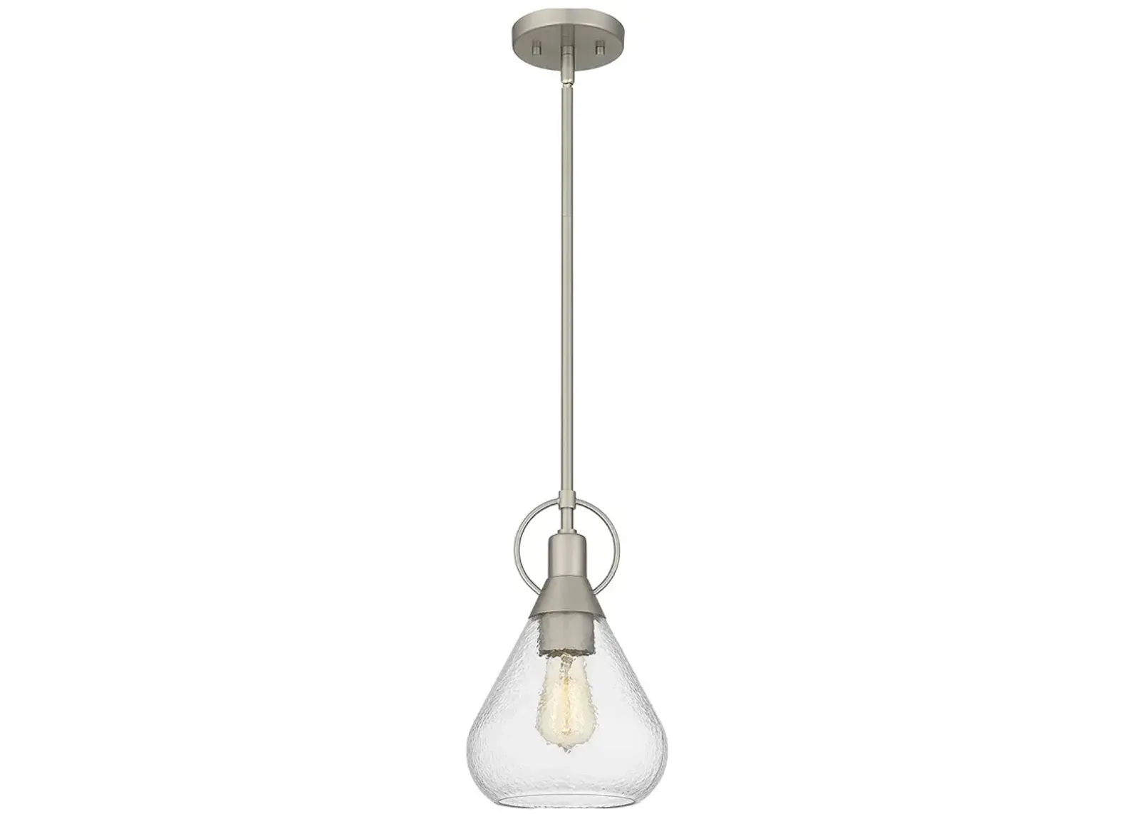 Singh 1-Light Brushed Nickel Mini Pendant