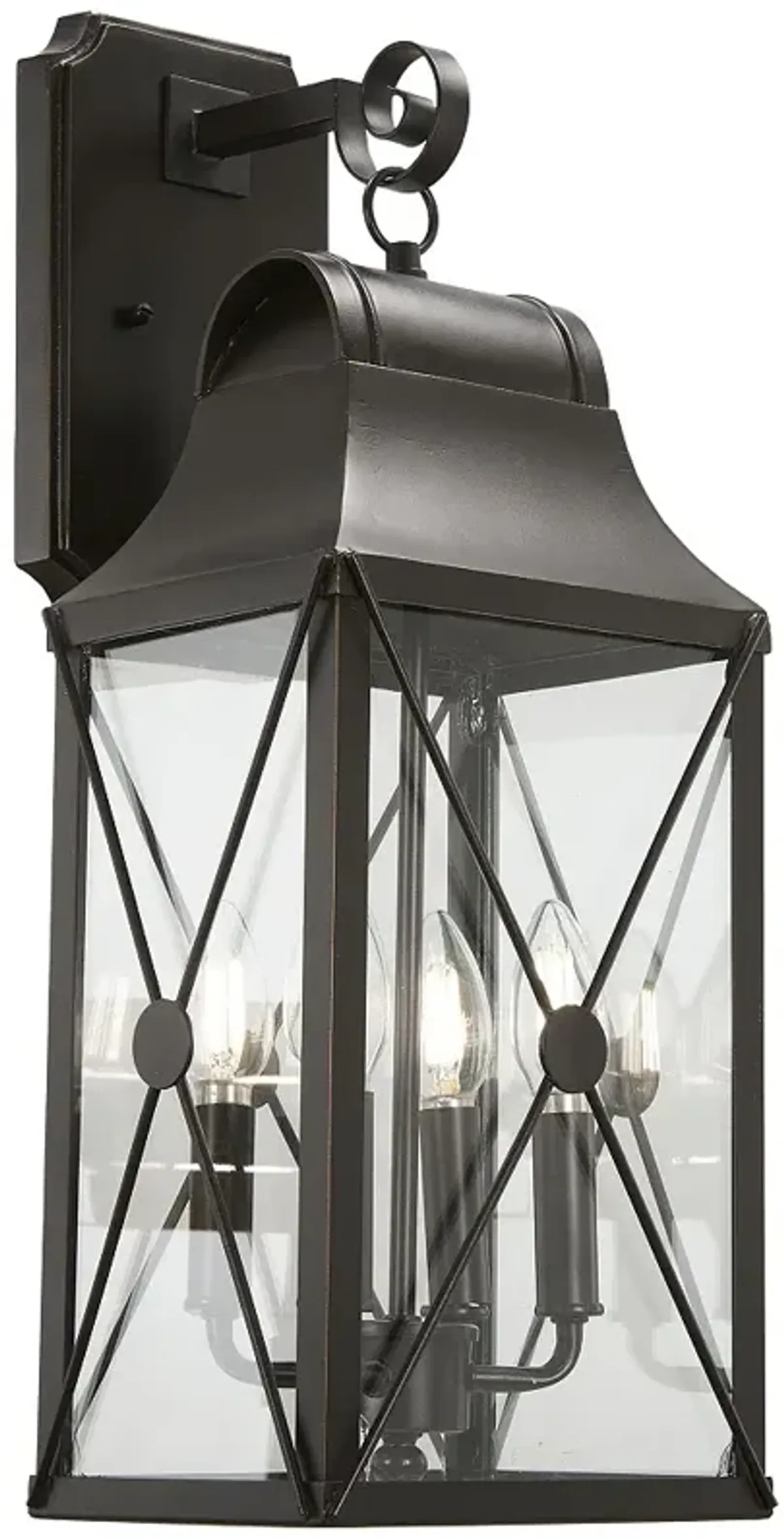 The Great Outdoors De Luz 4-Light Oil Rubbed Bronze Outdoor Wall Mount