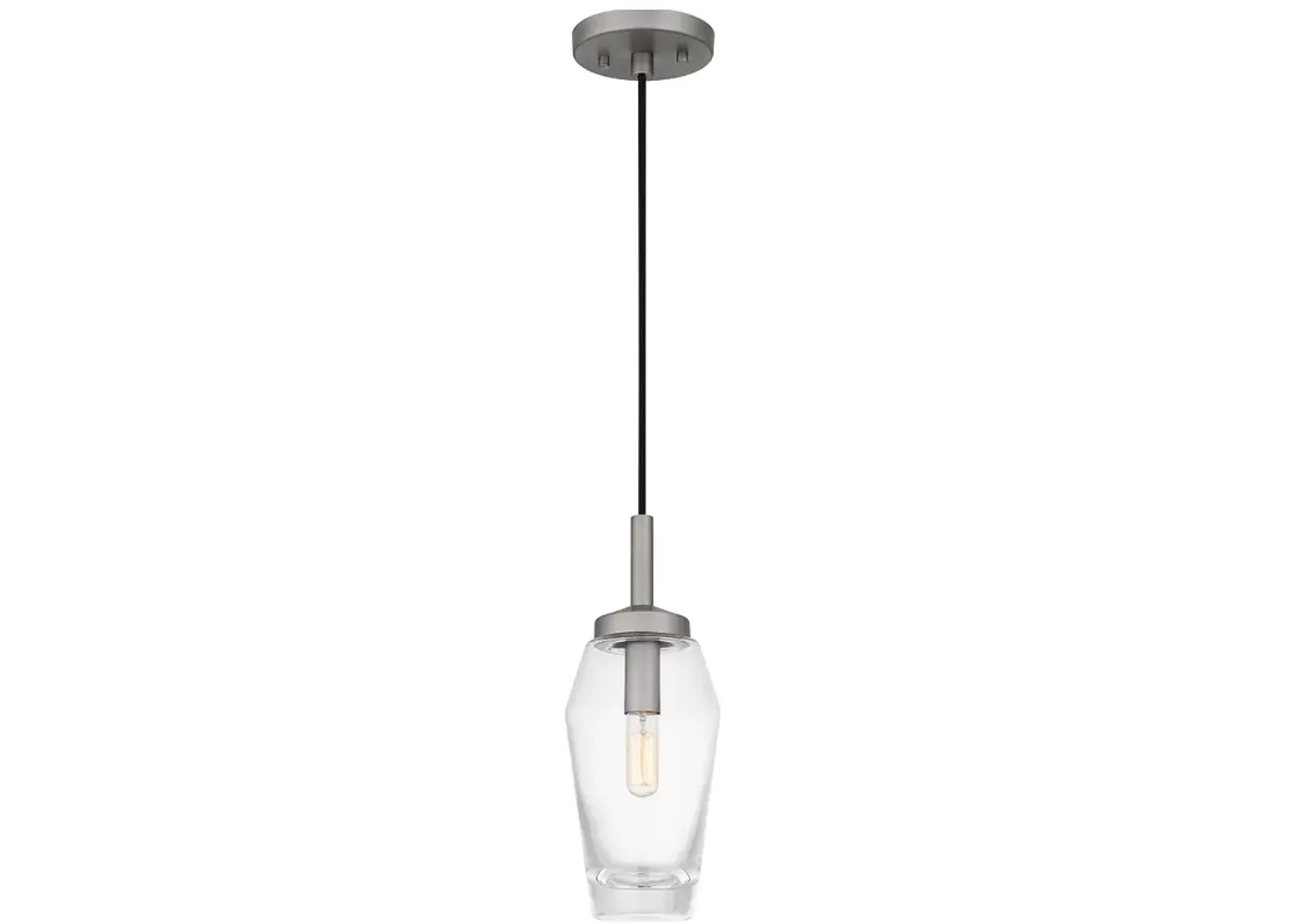 Xander 1-Light Antique Nickel Mini Pendant