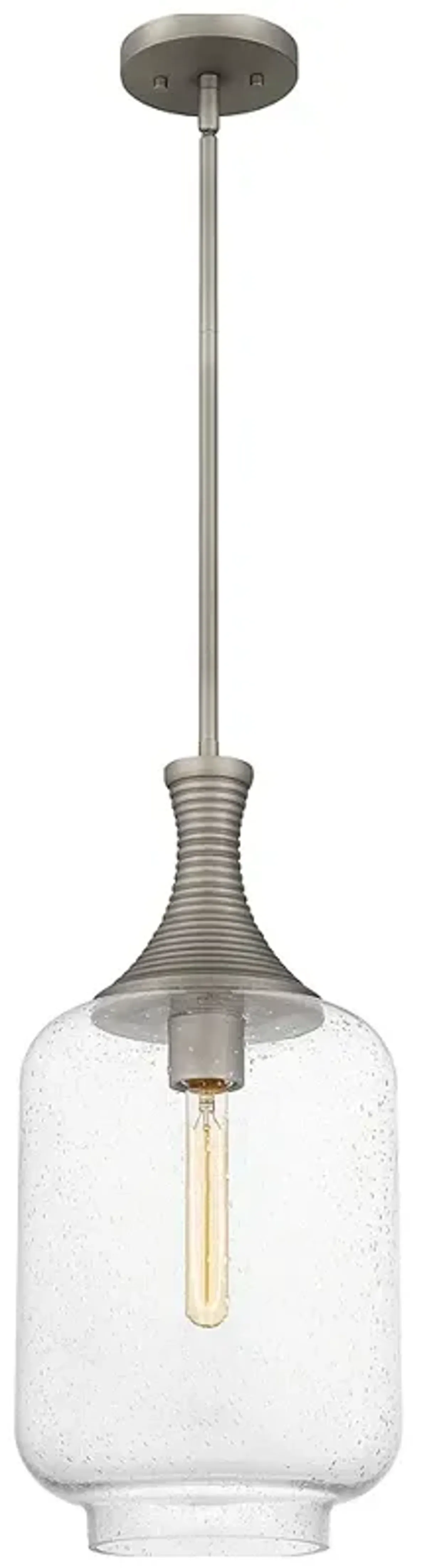 Langley 1-Light Antique Nickel Mini Pendant