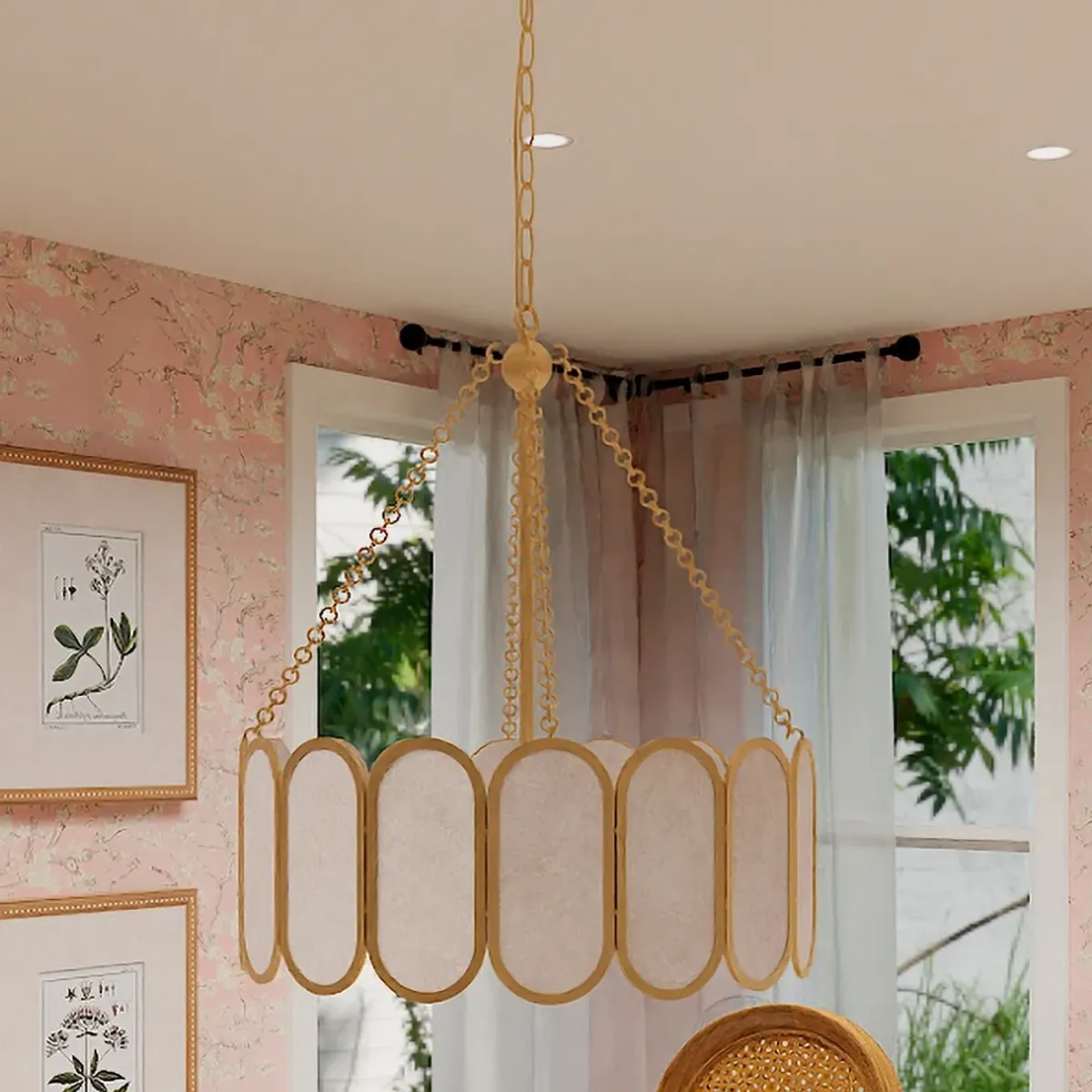 Quoizel Amalia 22" Wide Light Gold 4-Light Pendant