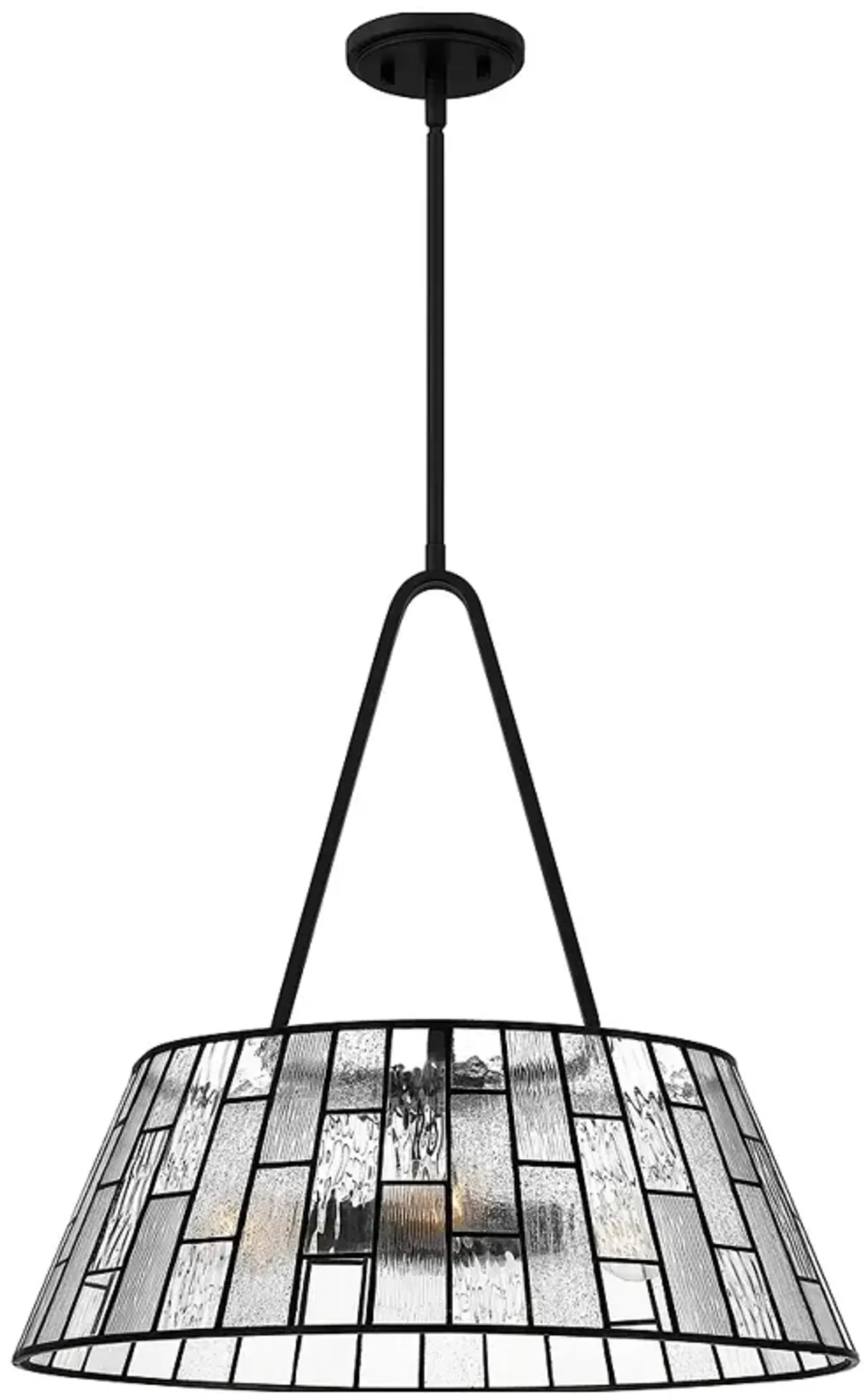 Rainier 4-Light Matte Black Pendant