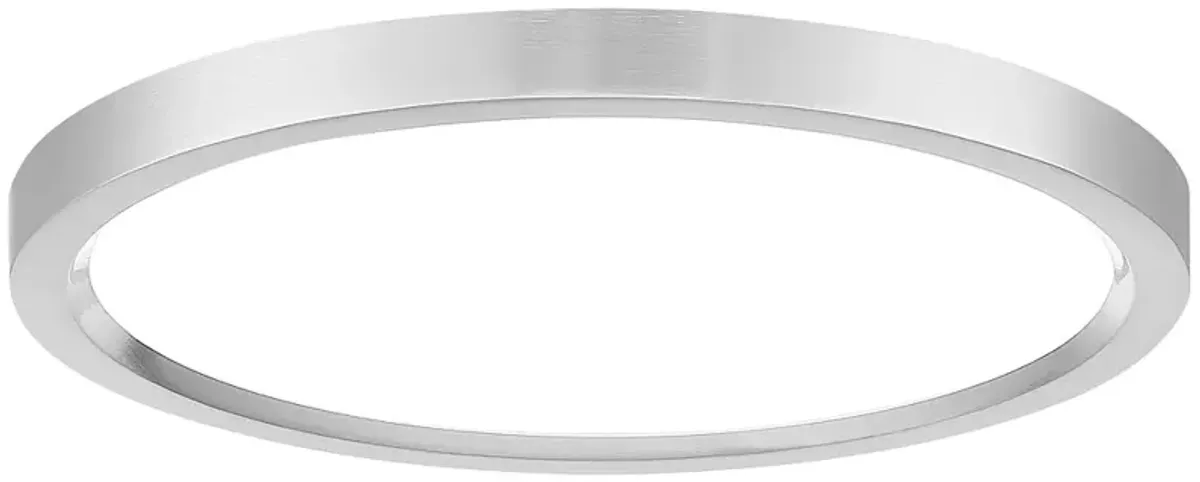 Minka Lavery 15" Wide Round Modern LED Ceiling Light in Nickel