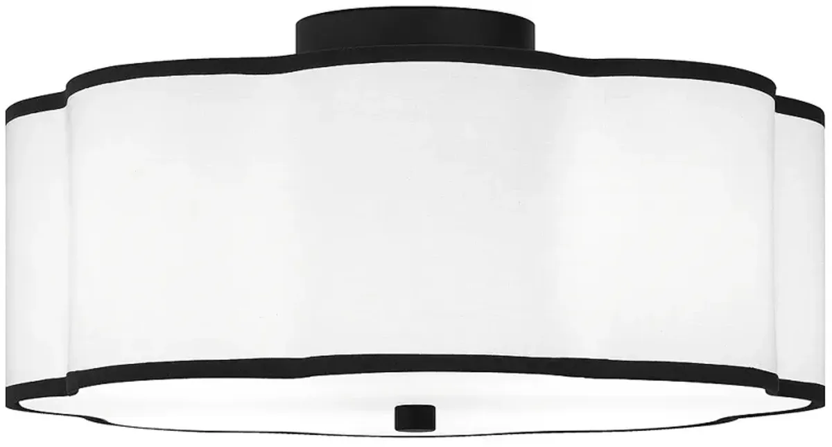 Mabry 4-Light Matte Black Semi-Flush Mount