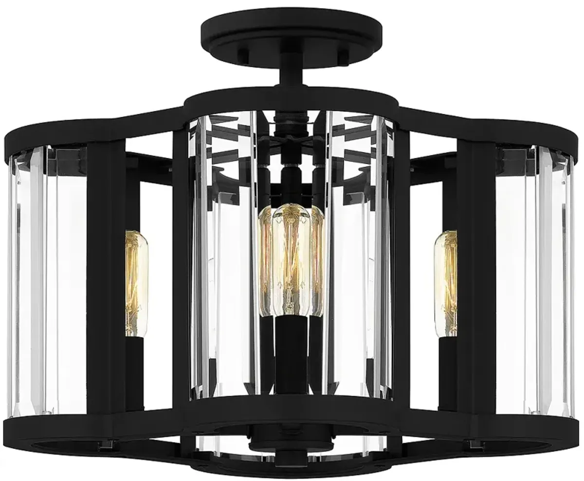 Renee 4-Light Matte Black Semi-Flush Mount