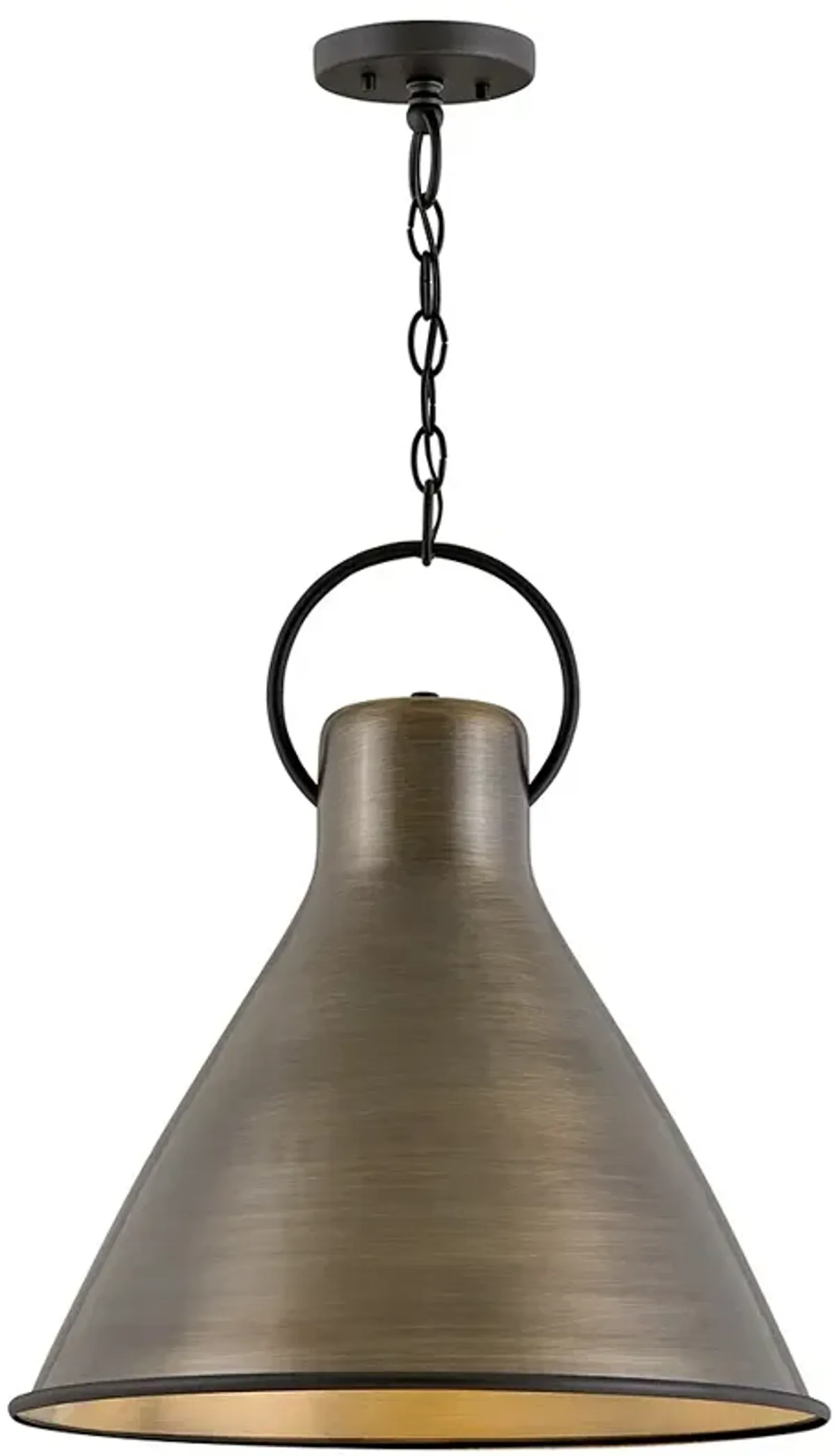 Winnie 18" Wide Dark Antique Brass Pendant Light