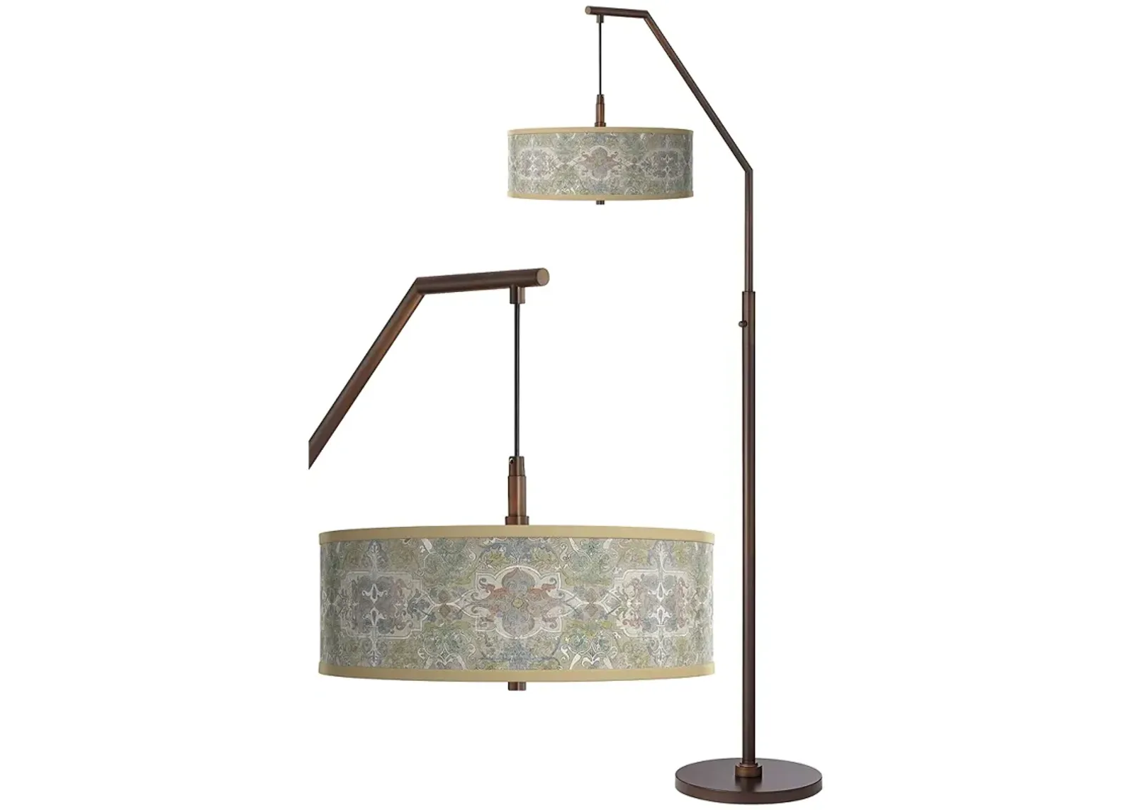 Lucrezia Bronze Downbridge Arc Floor Lamp