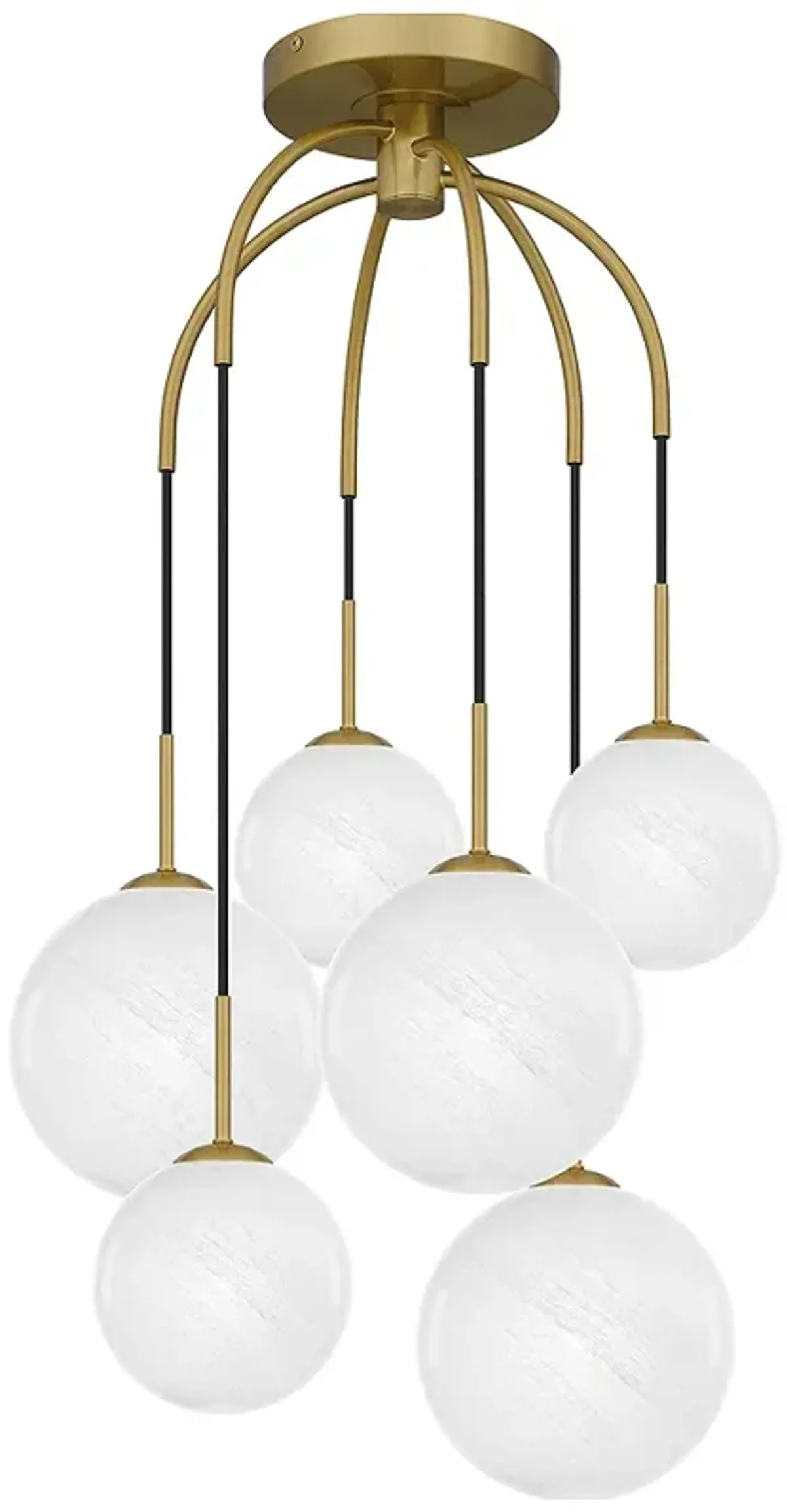 Wonderstruck 6-Light Aged Brass Pendant