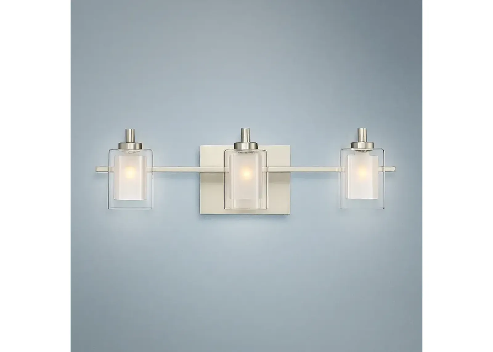 Quoizel Kolt 21" Wide Brushed Nickel LED Bath Light