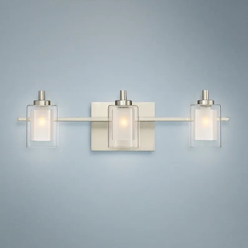 Quoizel Kolt 21" Wide Brushed Nickel LED Bath Light