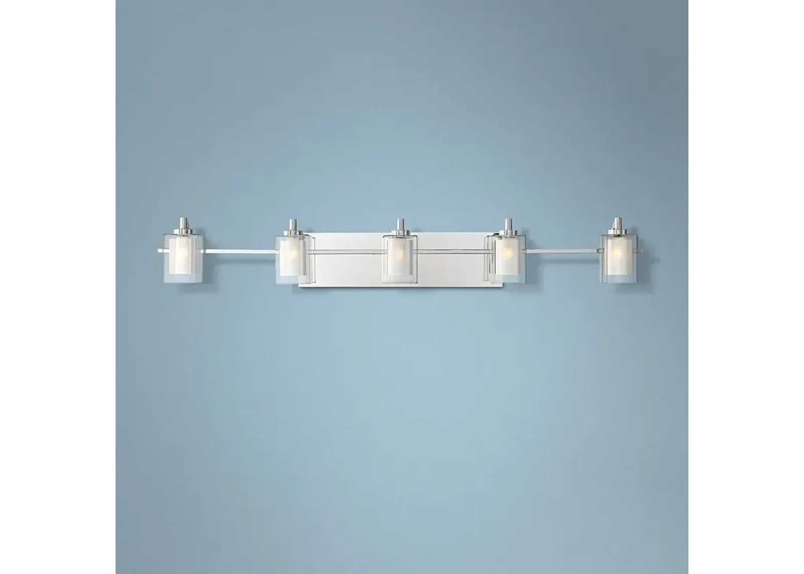 Quoizel Kolt 42" Wide Polished Chrome LED Bath Light