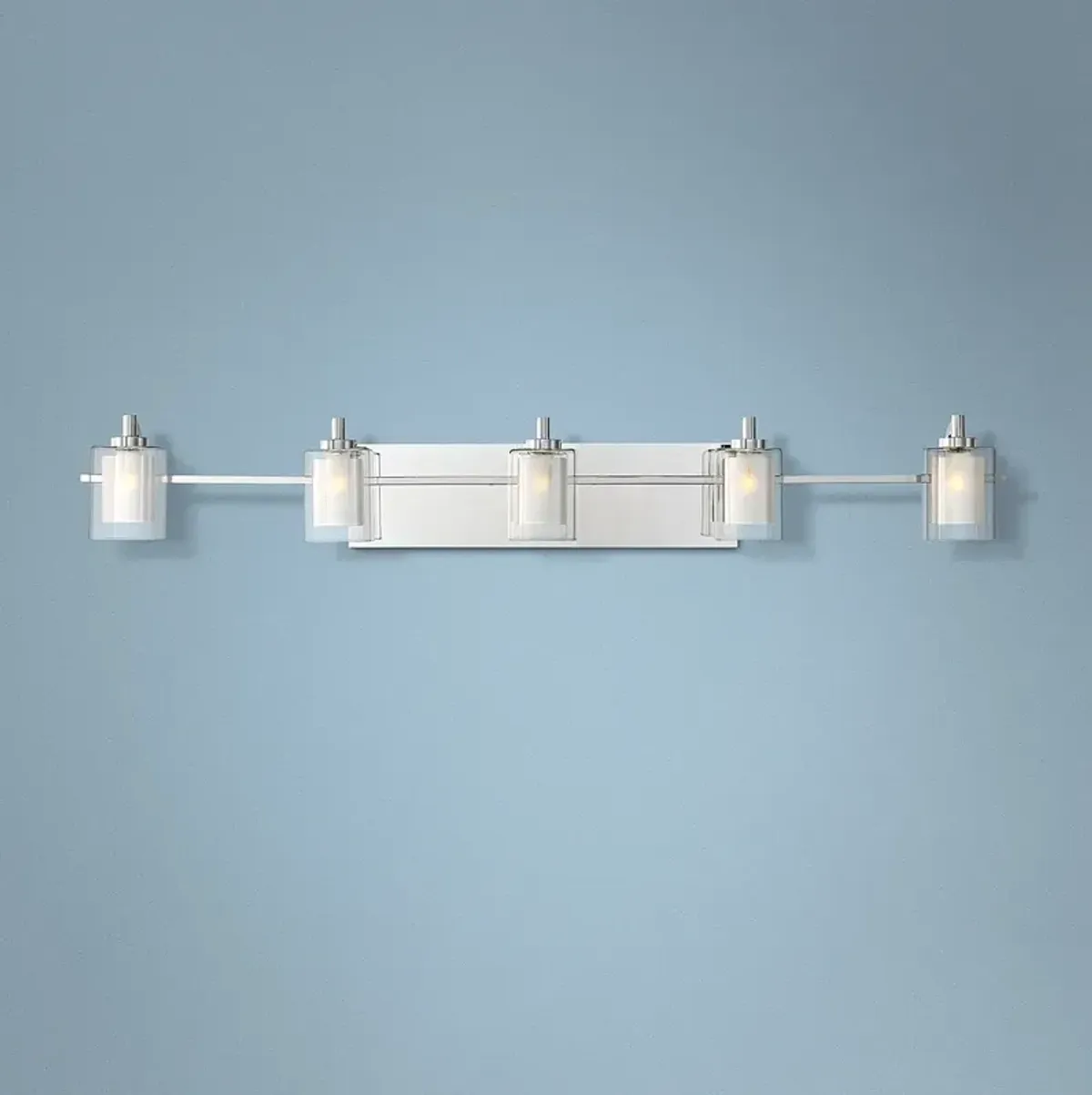 Quoizel Kolt 42" Wide Polished Chrome LED Bath Light