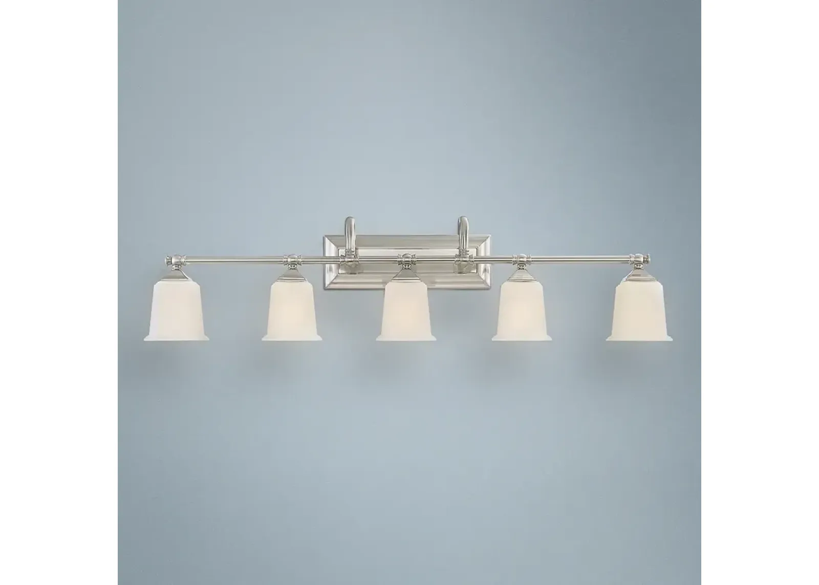 Quoizel Nicholas 41 3/4" Wide Brushed Nickel Bath Light