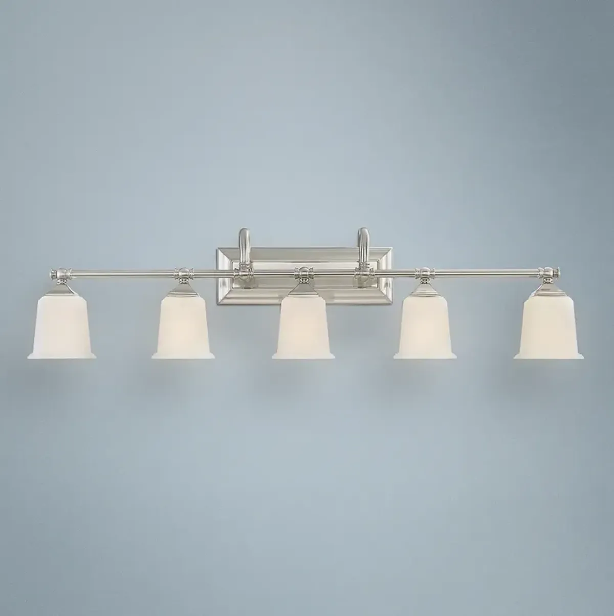 Quoizel Nicholas 41 3/4" Wide Brushed Nickel Bath Light