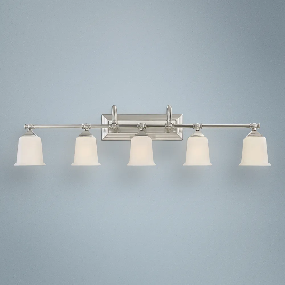 Quoizel Nicholas 41 3/4" Wide Brushed Nickel Bath Light