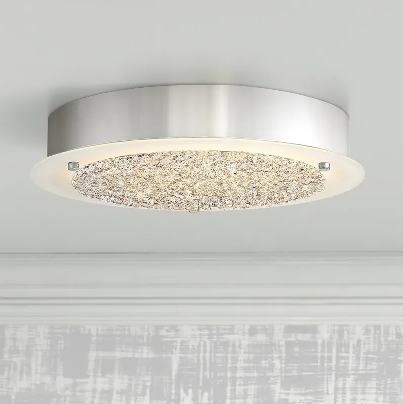 Platinum Collection Blaze 12 1/4"W Chrome LED Ceiling Light