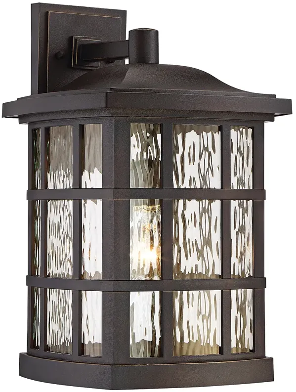 Quoizel Stonington 17" High Bronze Outdoor Wall Light