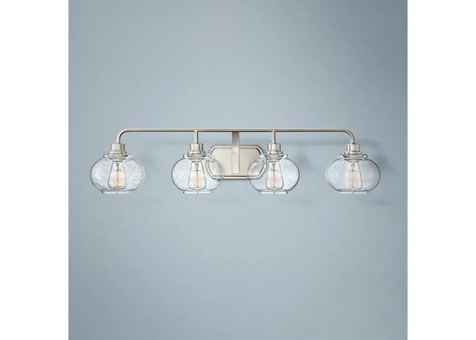 Quoizel Trilogy 36 1/4" Wide Brushed Nickel Bath Light