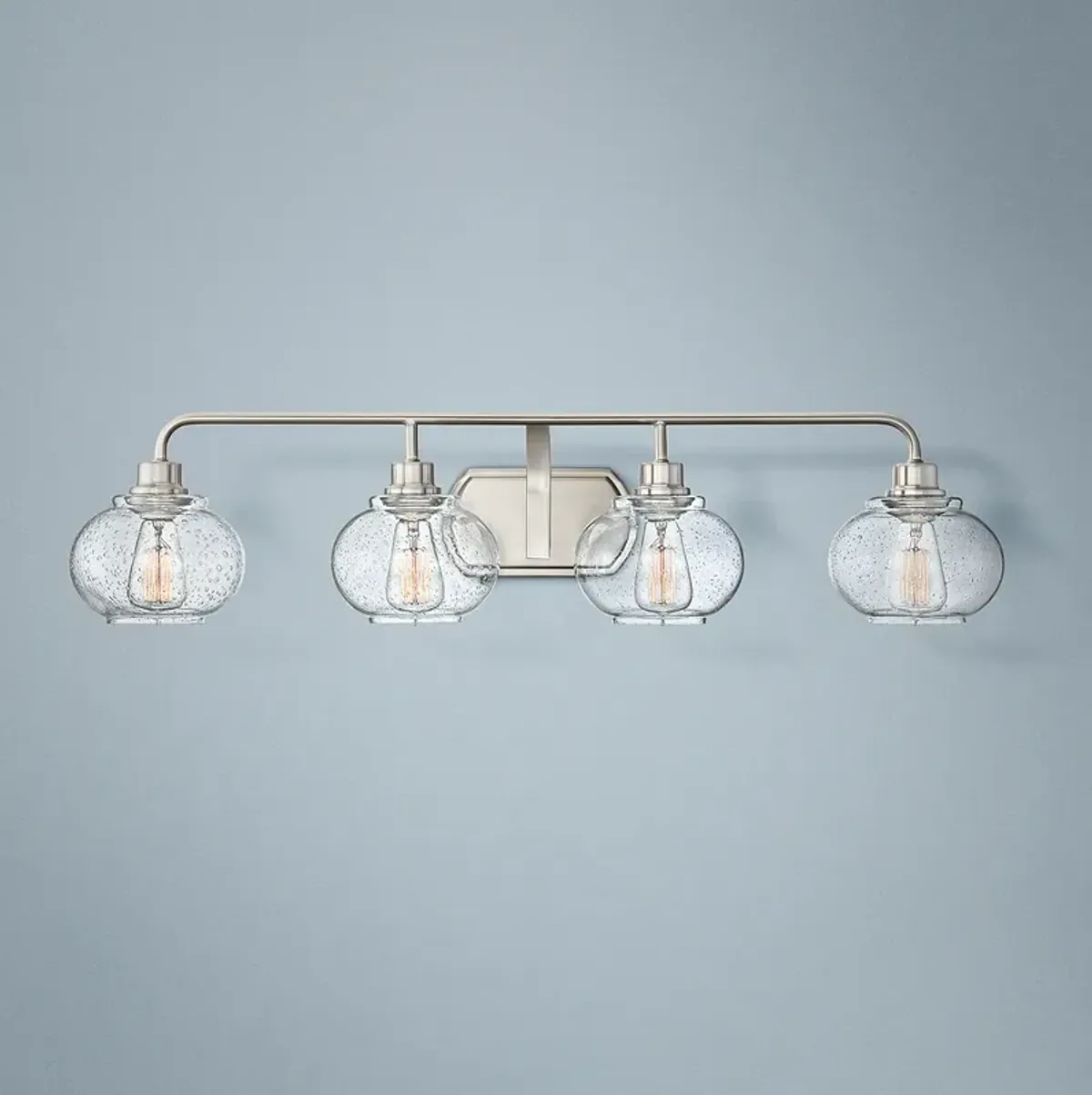 Quoizel Trilogy 36 1/4" Wide Brushed Nickel Bath Light