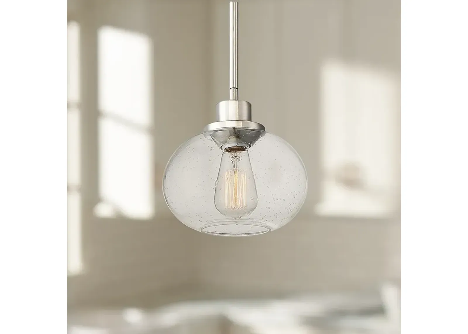 Quoizel Trilogy 8" Wide Brushed Nickel Mini Pendant