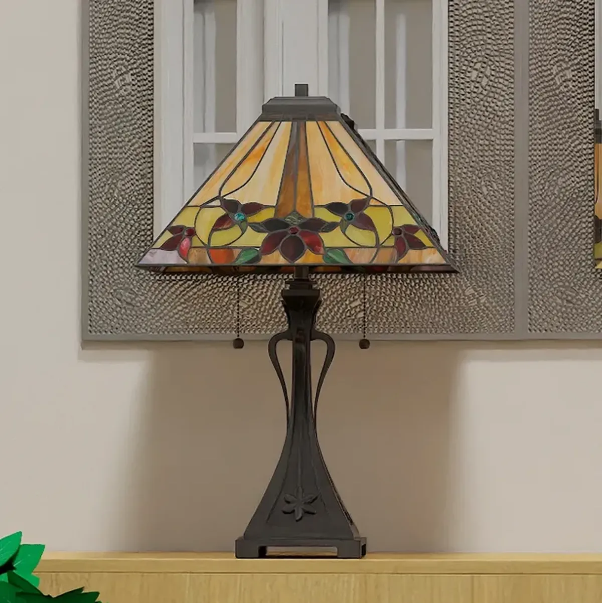 Yosemite 2-Light Matte Black Table Lamp