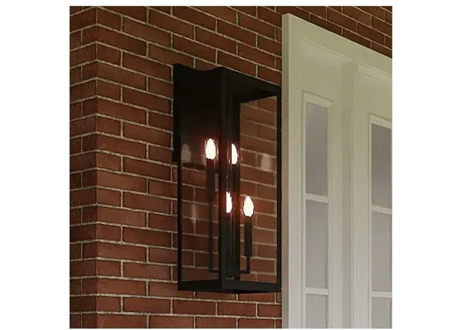 Westover 4-Light Earth Black Outdoor Wall Lantern