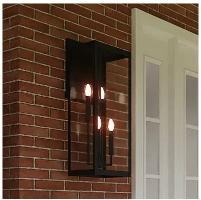 Westover 4-Light Earth Black Outdoor Wall Lantern