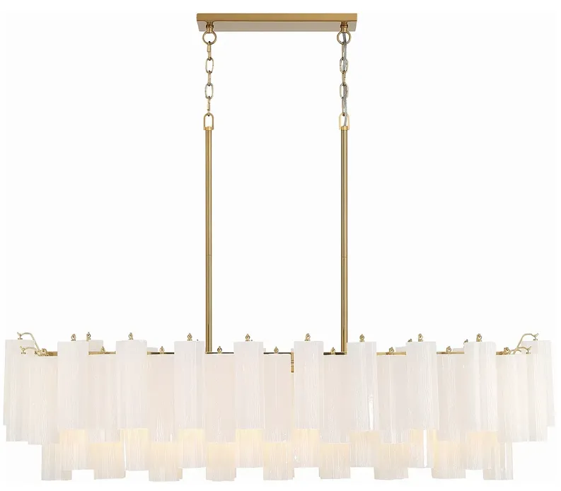 Crystorama Addis 14 Light Aged Brass Chandelier