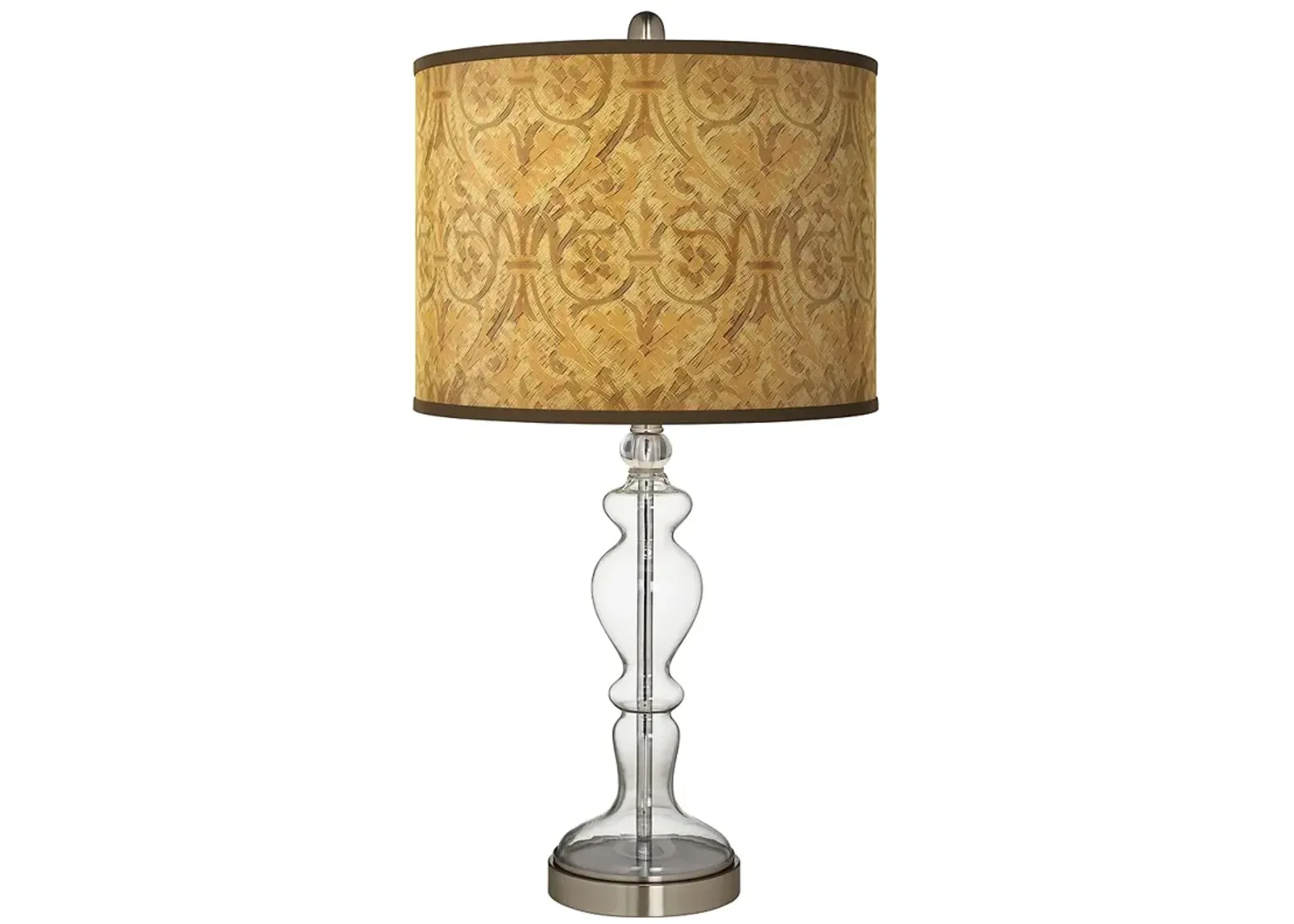 Giclee Glow Apothecary 28" Golden Versailles Clear Glass Table Lamp