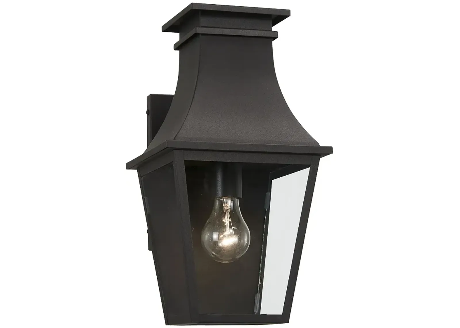 Gloucester 15" High Sand Coal Outdoor Wall Light