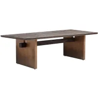 Studio 55D Rustic Modern 94" Wide Wood Plank Dining Table