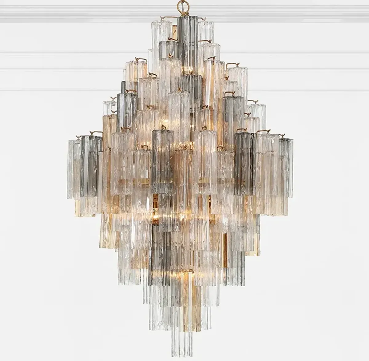 Crystorama Addis 20 Light Aged Brass Chandelier