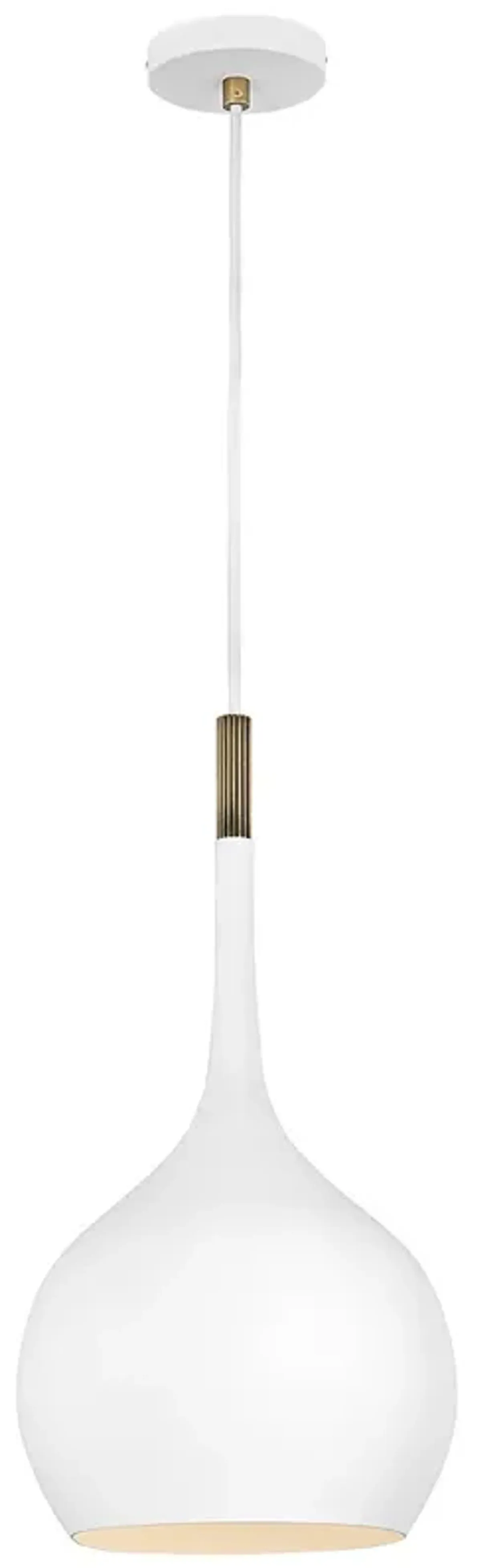 Ziggy 12" Wide White Mini Pendant by Hinkley Lighting