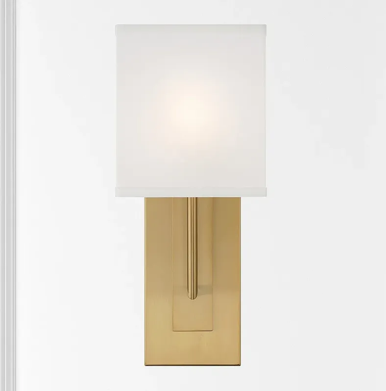 Crystorama Brent 1 Light Vibrant Gold Sconce