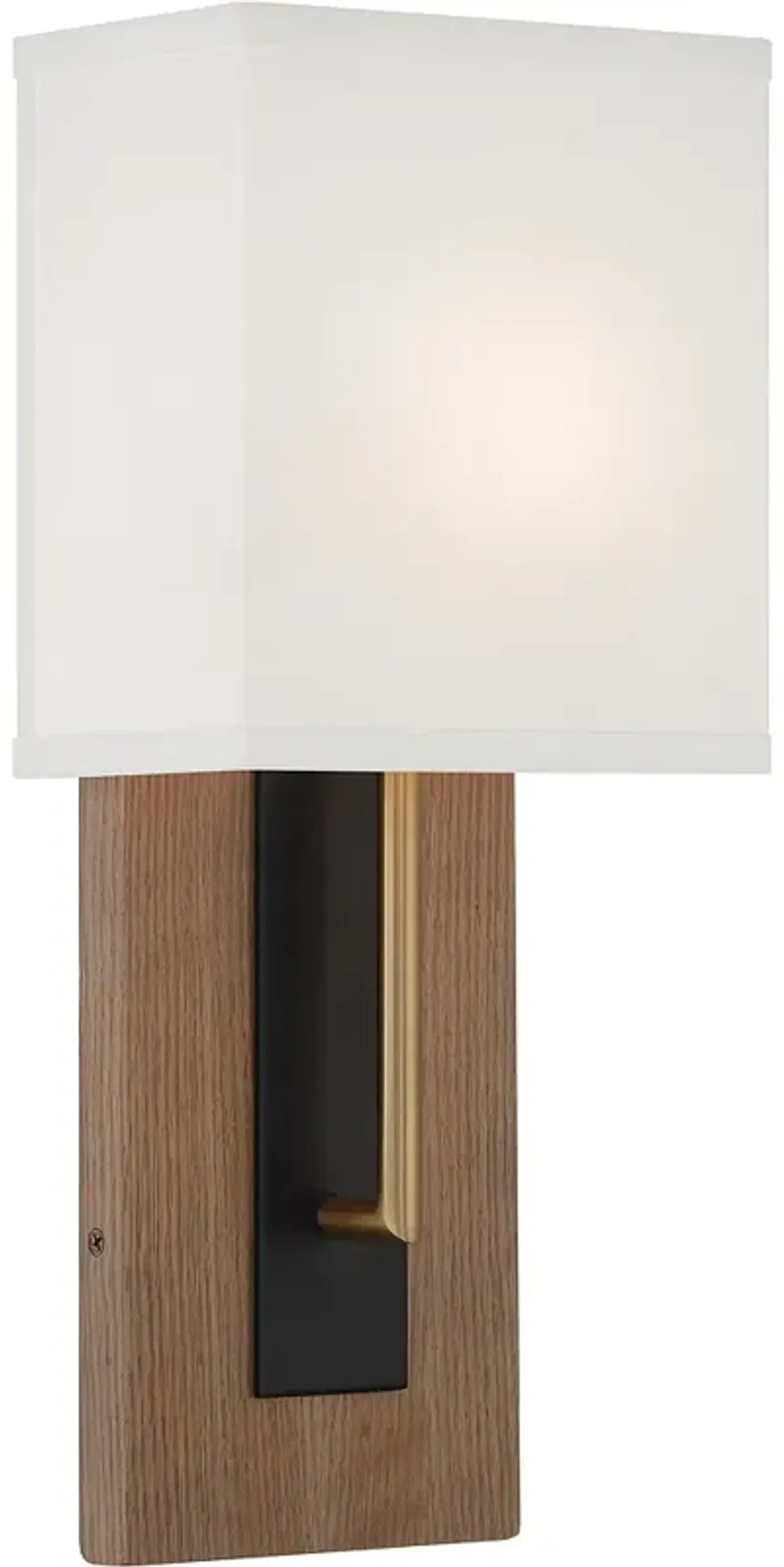 Brent 15" High Vibrant Gold and Matte Black ADA Wall Sconce