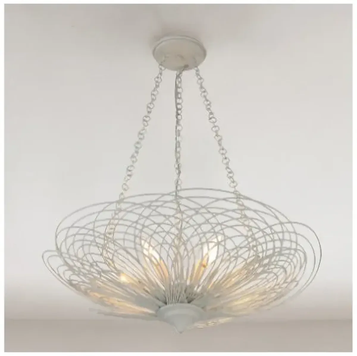 Crystorama Doral 6 Light Matte White Chandelier