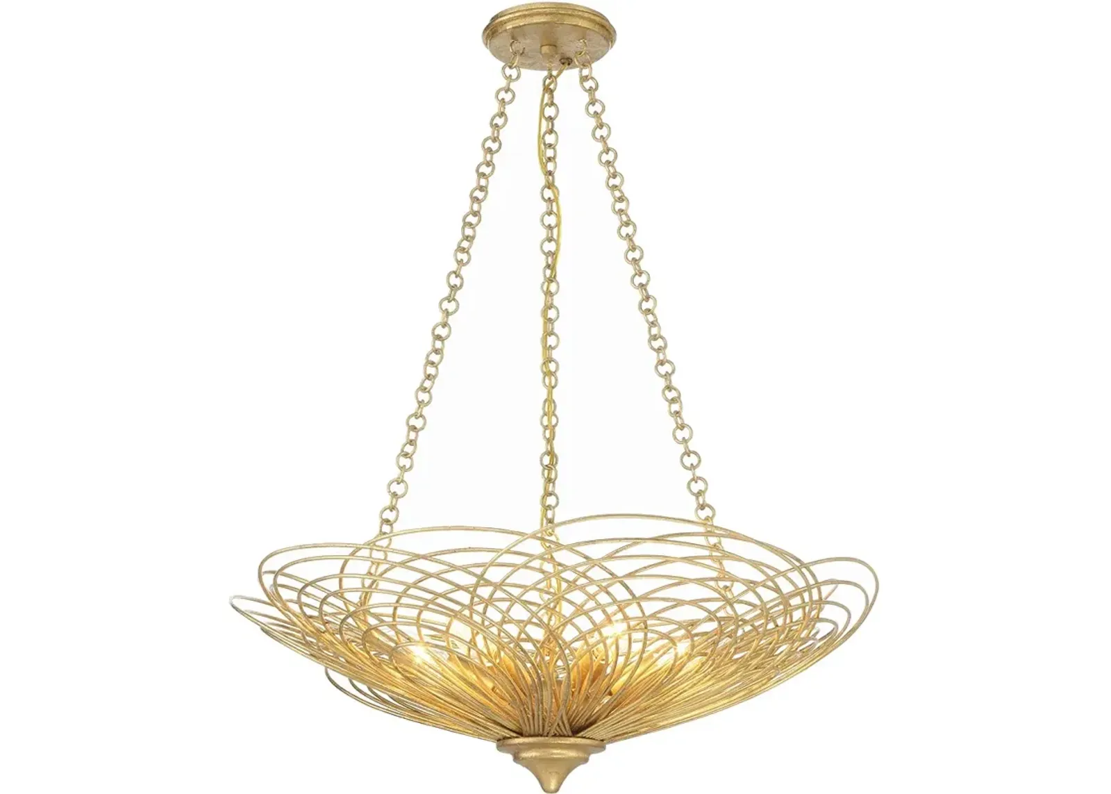 Crystorama Doral 6 Light Renaissance Gold Chandelier