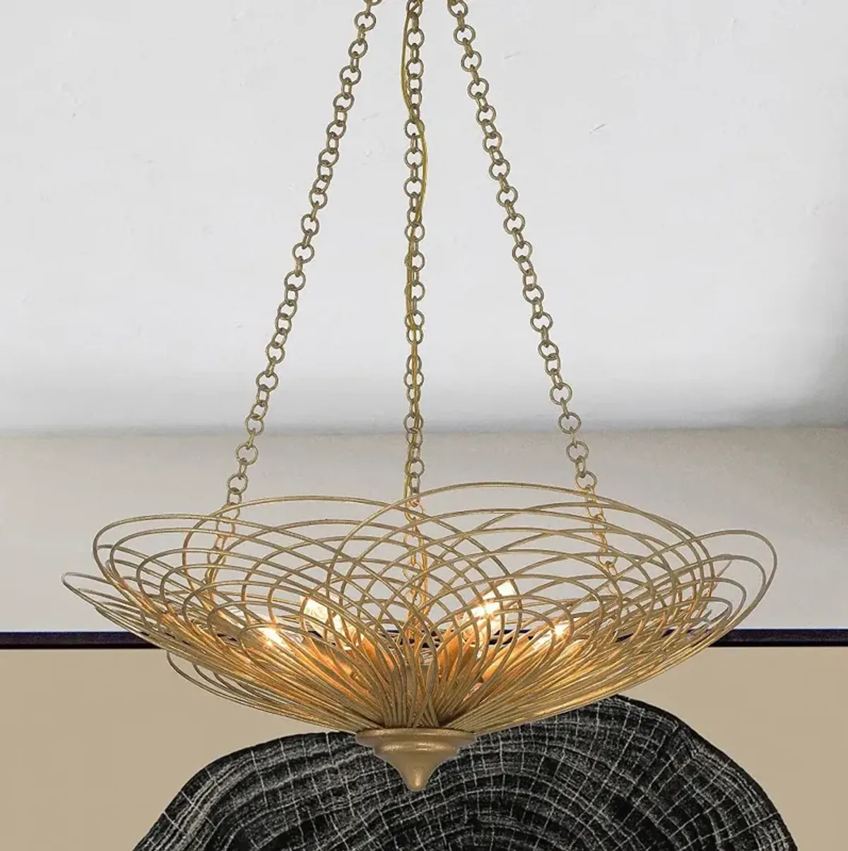 Crystorama Doral 6 Light Renaissance Gold Chandelier