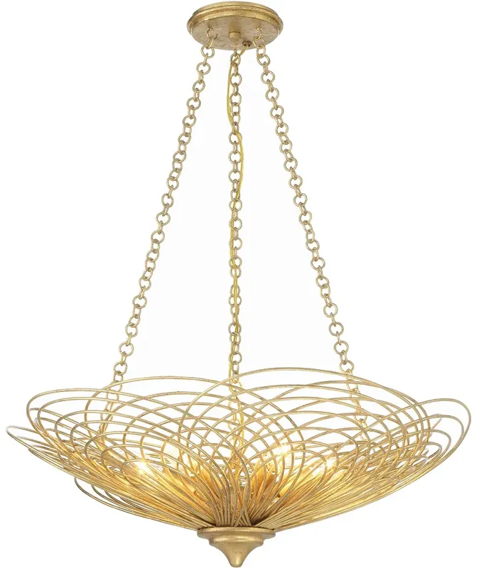 Crystorama Doral 6 Light Renaissance Gold Chandelier